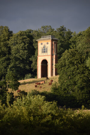 Bellmount Tower Before the Storm by Claire Saunders